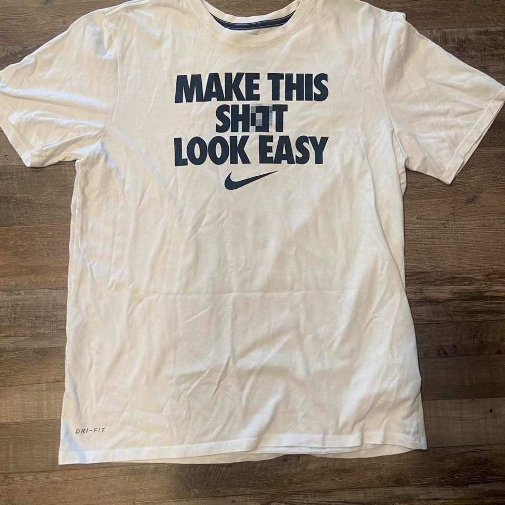 White Nike shirt!